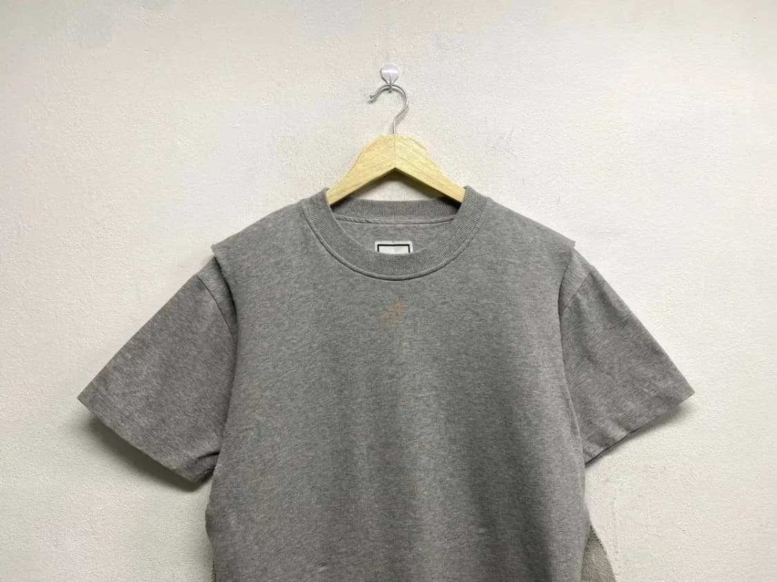 우영미 절개 반팔 맨투맨티 M-L 상품이미지2