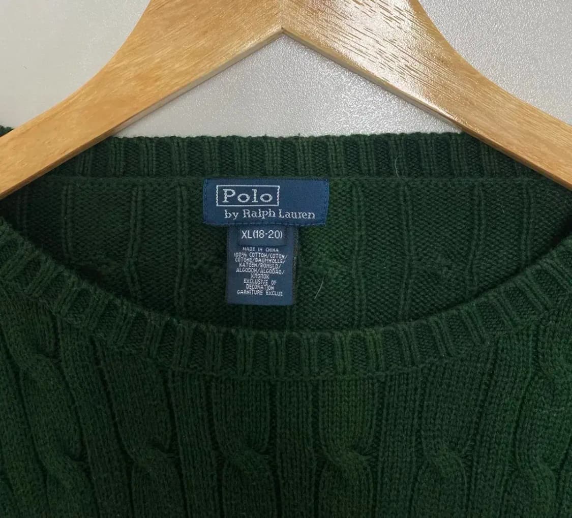 폴로 케이블 니트 XL 상품이미지4