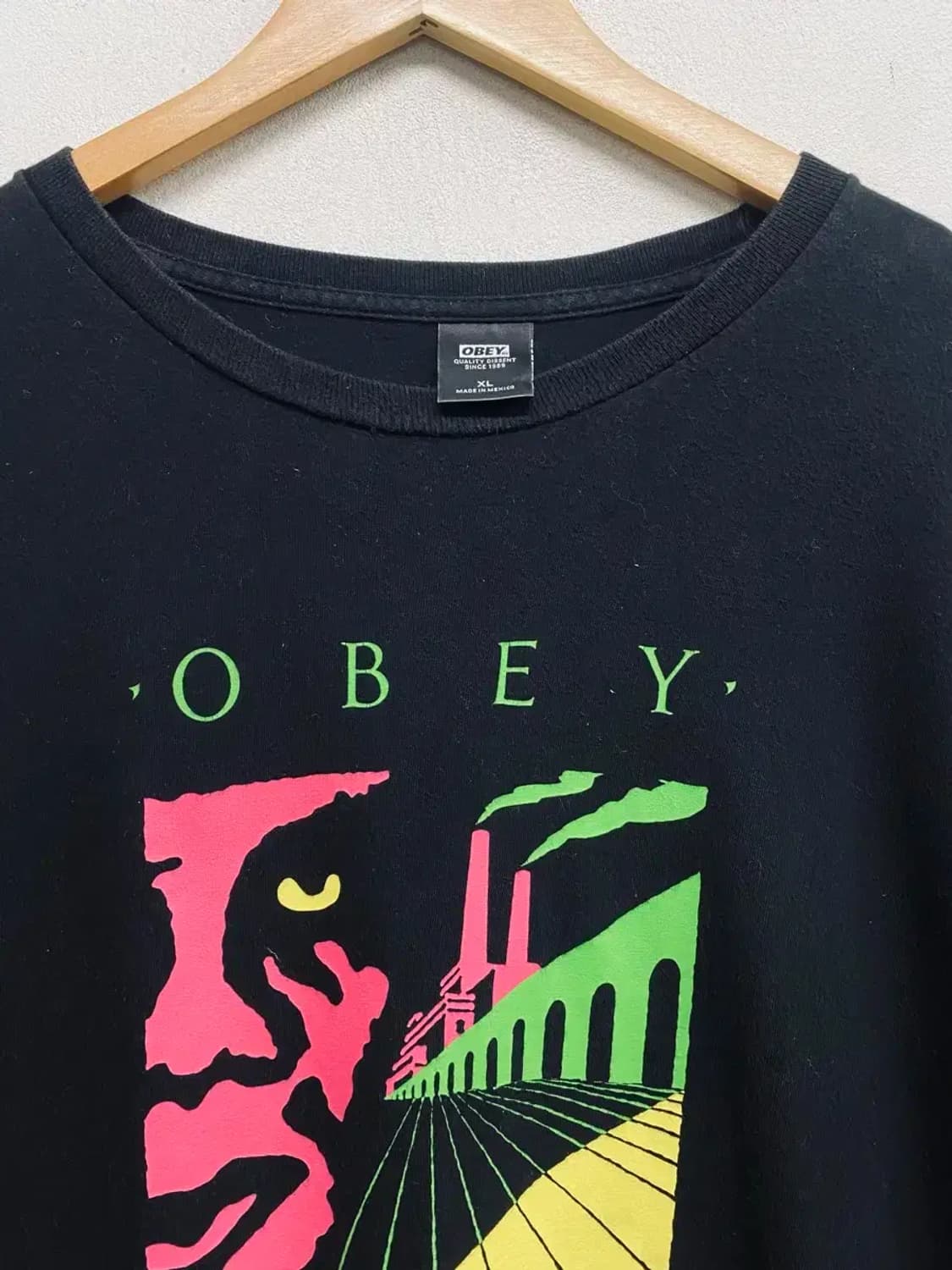 오베이 OBEY 퍼머넌트 반팔티 블랙 XL 상품이미지3