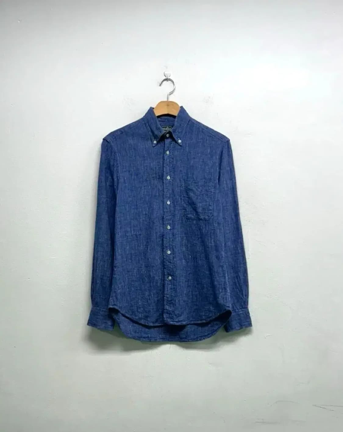 깃먼빈티지 오픈카라 린넨 셔츠 S 상품이미지1