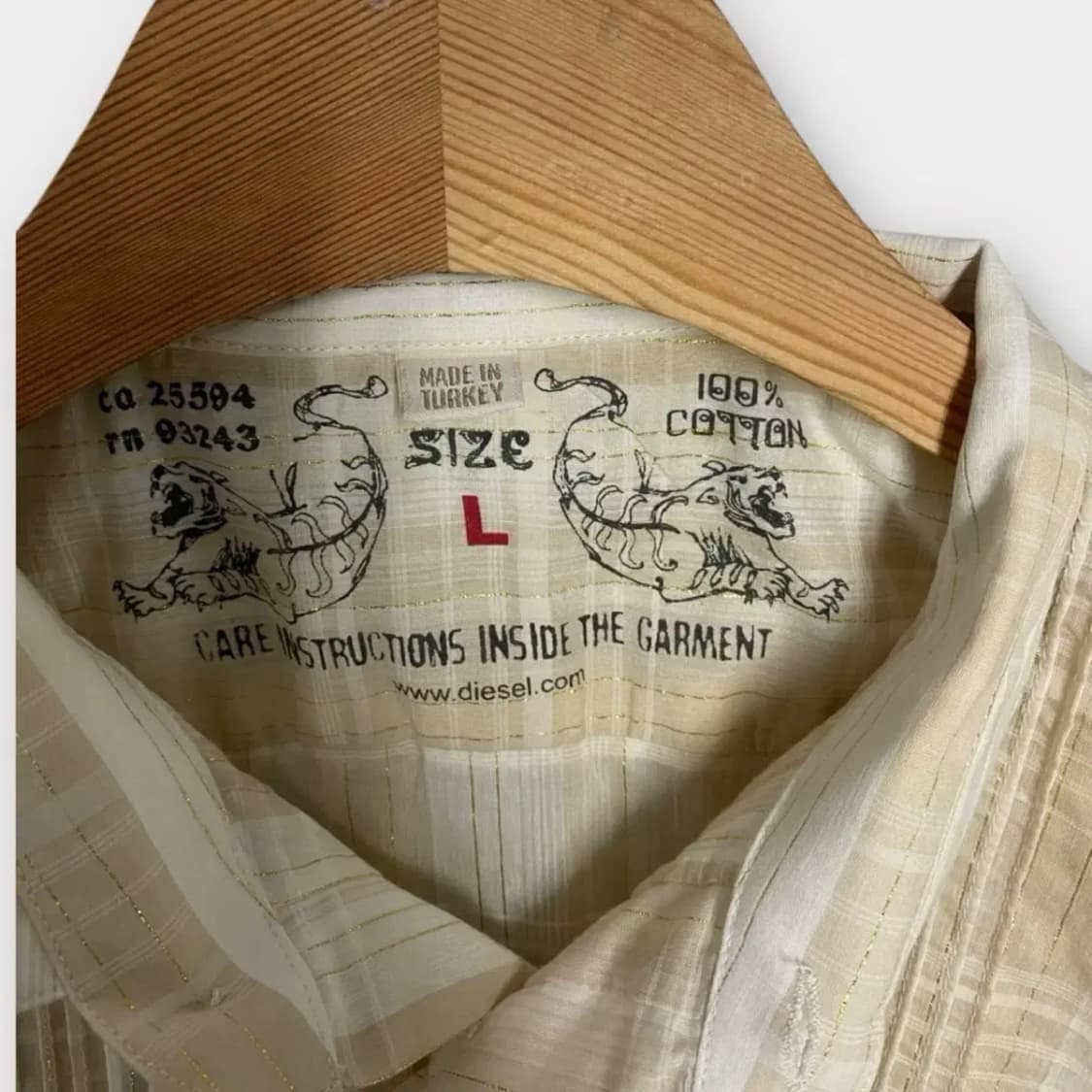 디젤 Diesel 린넨 셔츠 L 상품이미지5