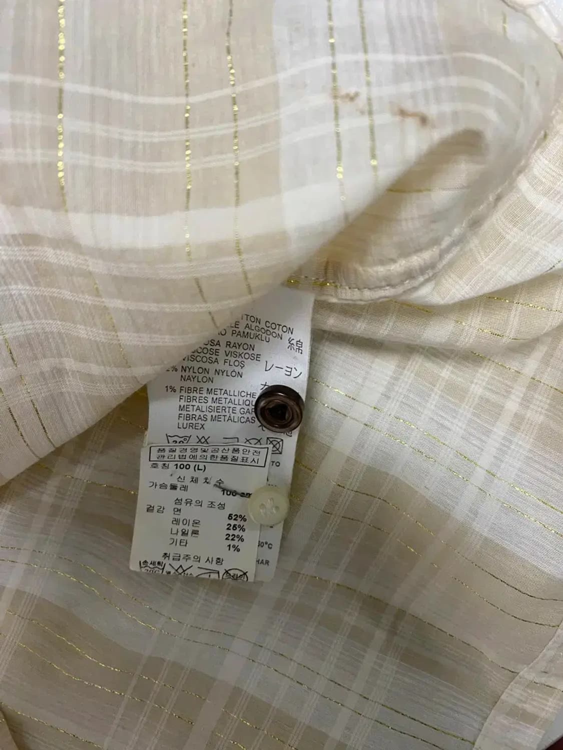 디젤 Diesel 린넨 셔츠 L 상품이미지6