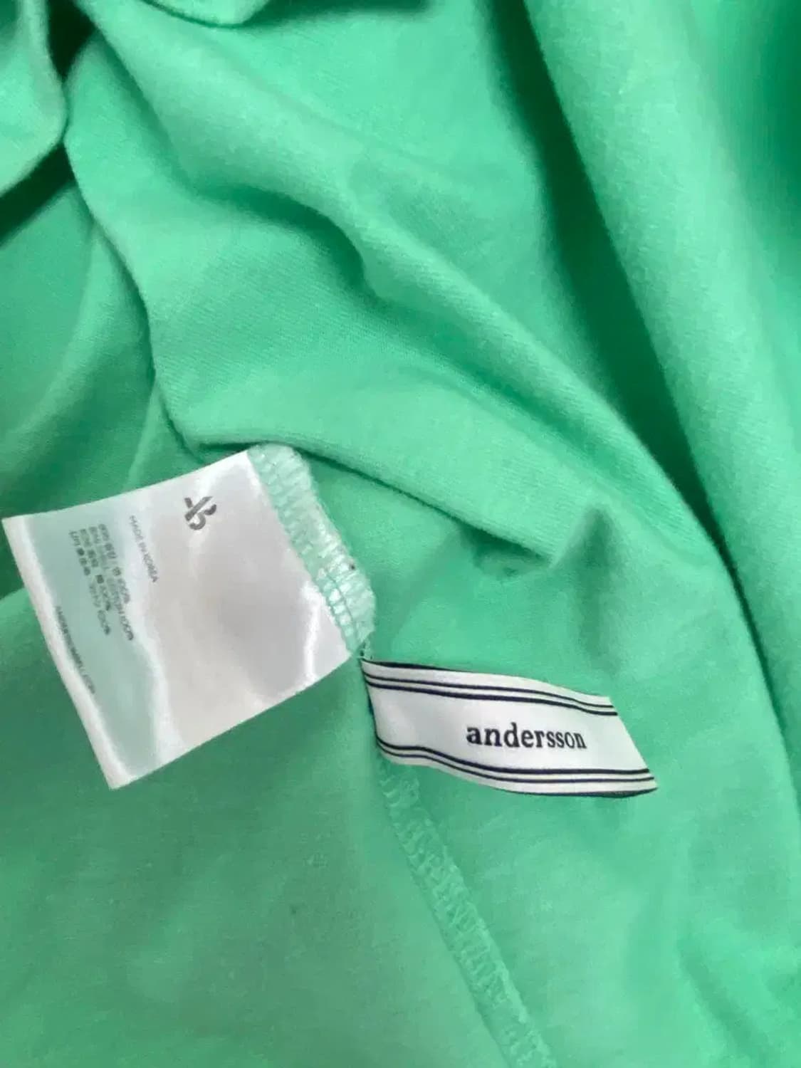 앤더슨벨 그린민트 반팔티 XL 상품이미지6