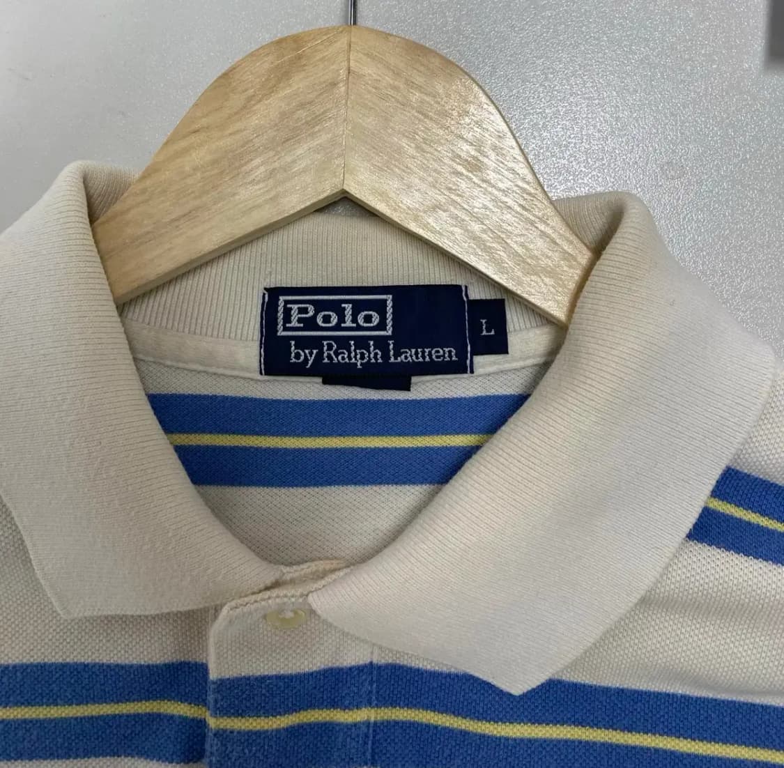 폴로 반팔 줄무늬 카라티 L 상품이미지5