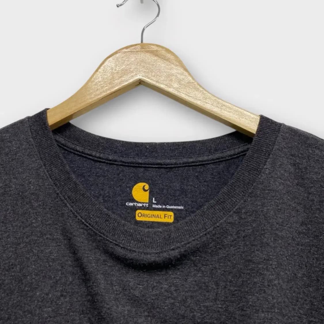 칼하트 시그니쳐로고 차콜헤더 반팔티 L 상품이미지4