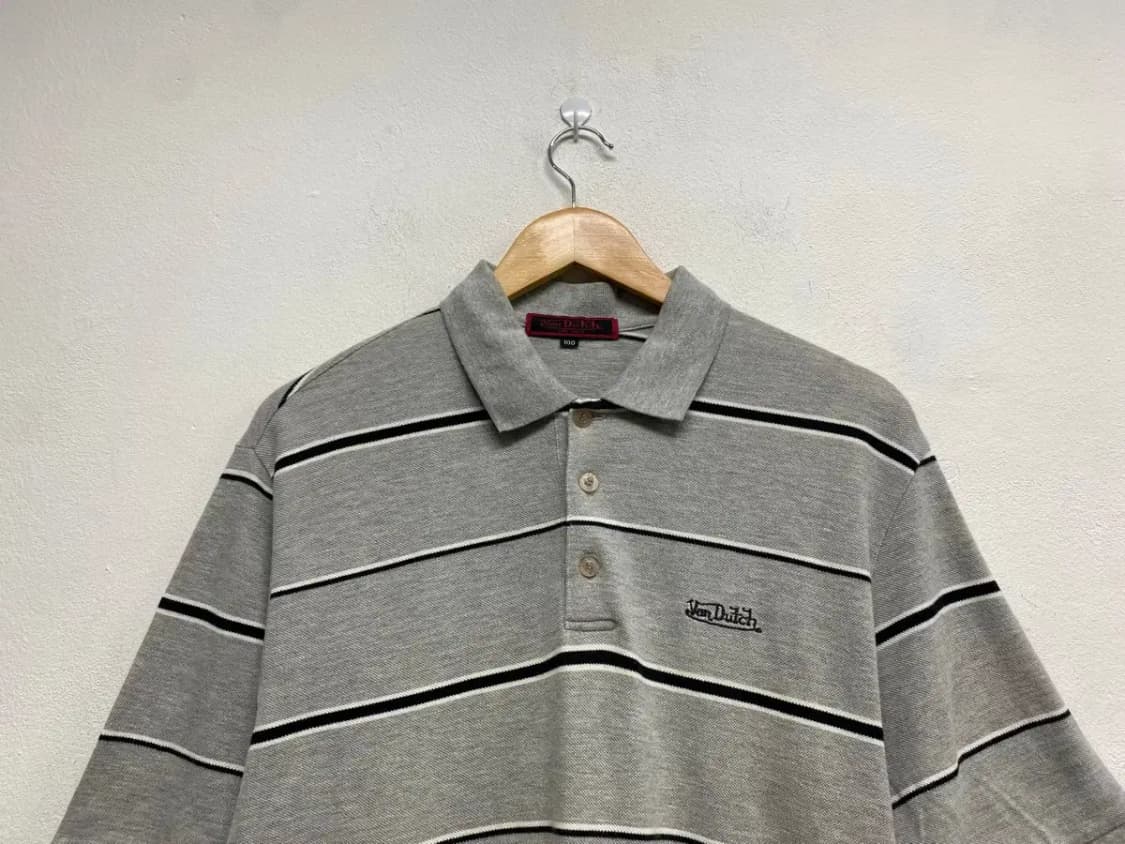 본더치 스트라이프 카라 티셔츠 L 상품이미지2