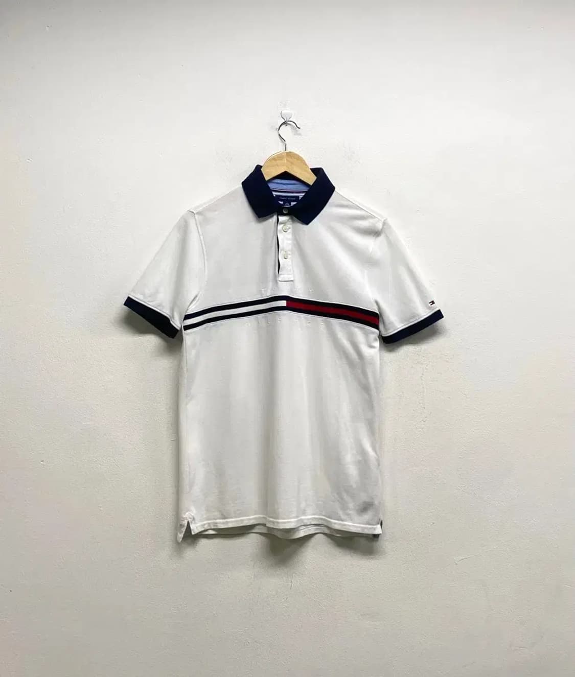 타미힐피거 플래그 로고 카라 티셔츠 S 상품이미지1