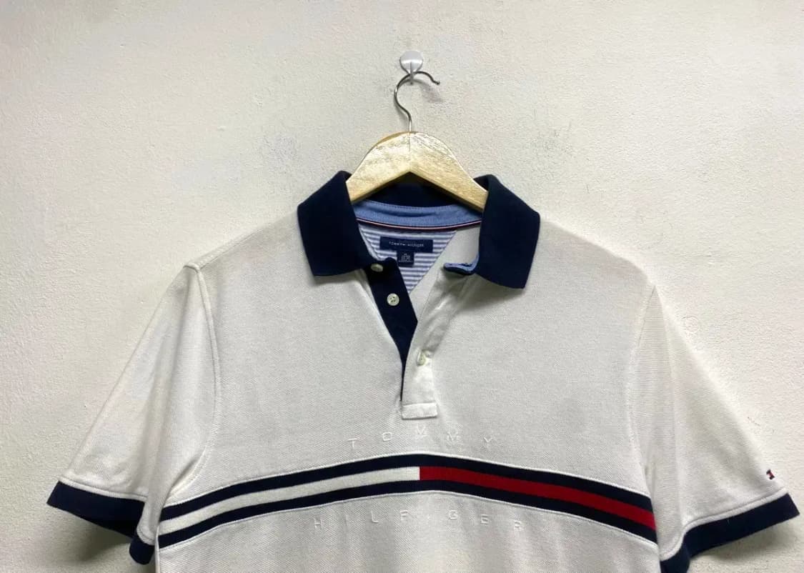 타미힐피거 플래그 로고 카라 티셔츠 S 상품이미지2