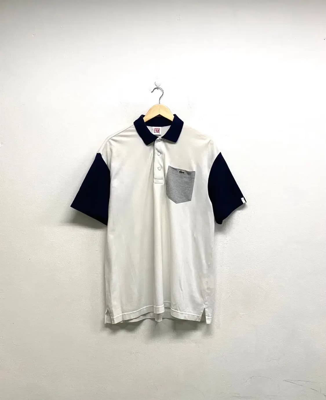라코스테 라이브 배색 피케 폴로 셔츠 L 상품이미지1
