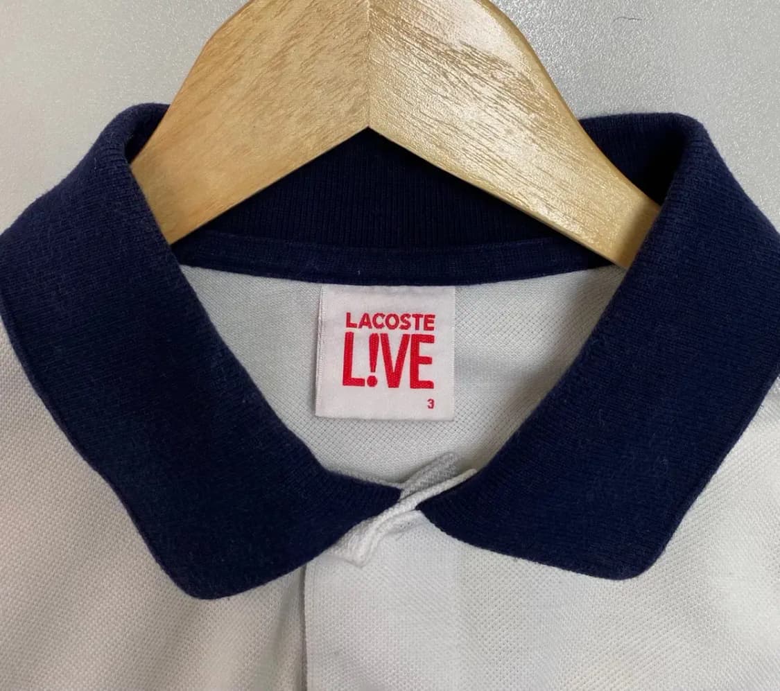 라코스테 라이브 배색 피케 폴로 셔츠 L 상품이미지4