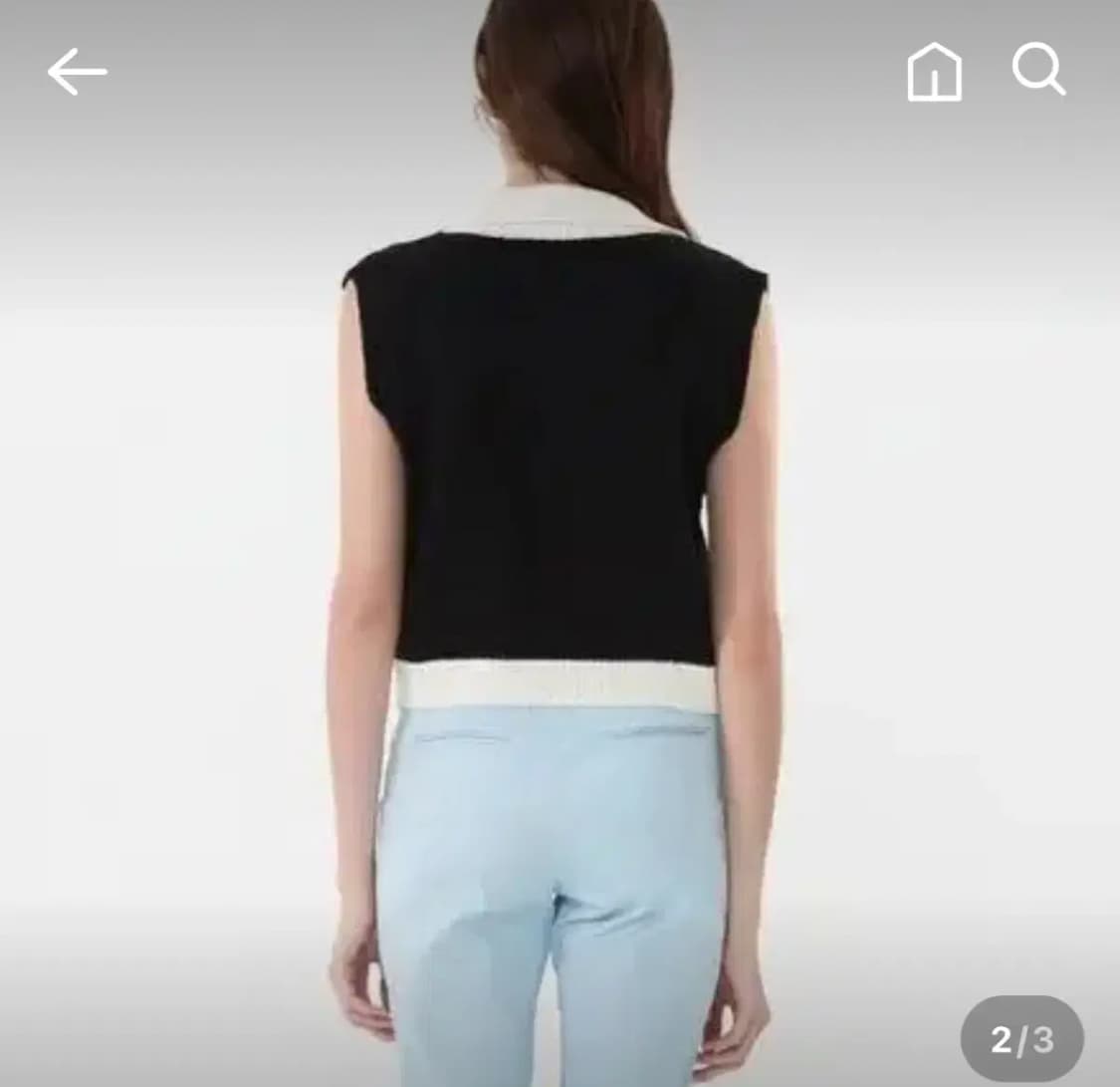 (품절제품) 더오픈프로덕트 썸머 배색 베스트 S 상품이미지3