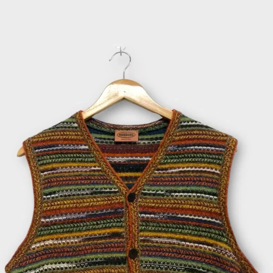 이태리 미쏘니 멀티컬러 보헤미안 베스트 M 상품이미지2