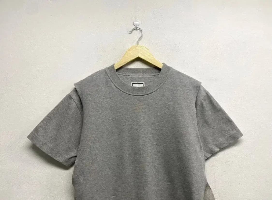 우영미 절개 반팔 맨투맨티 M-L 상품이미지2