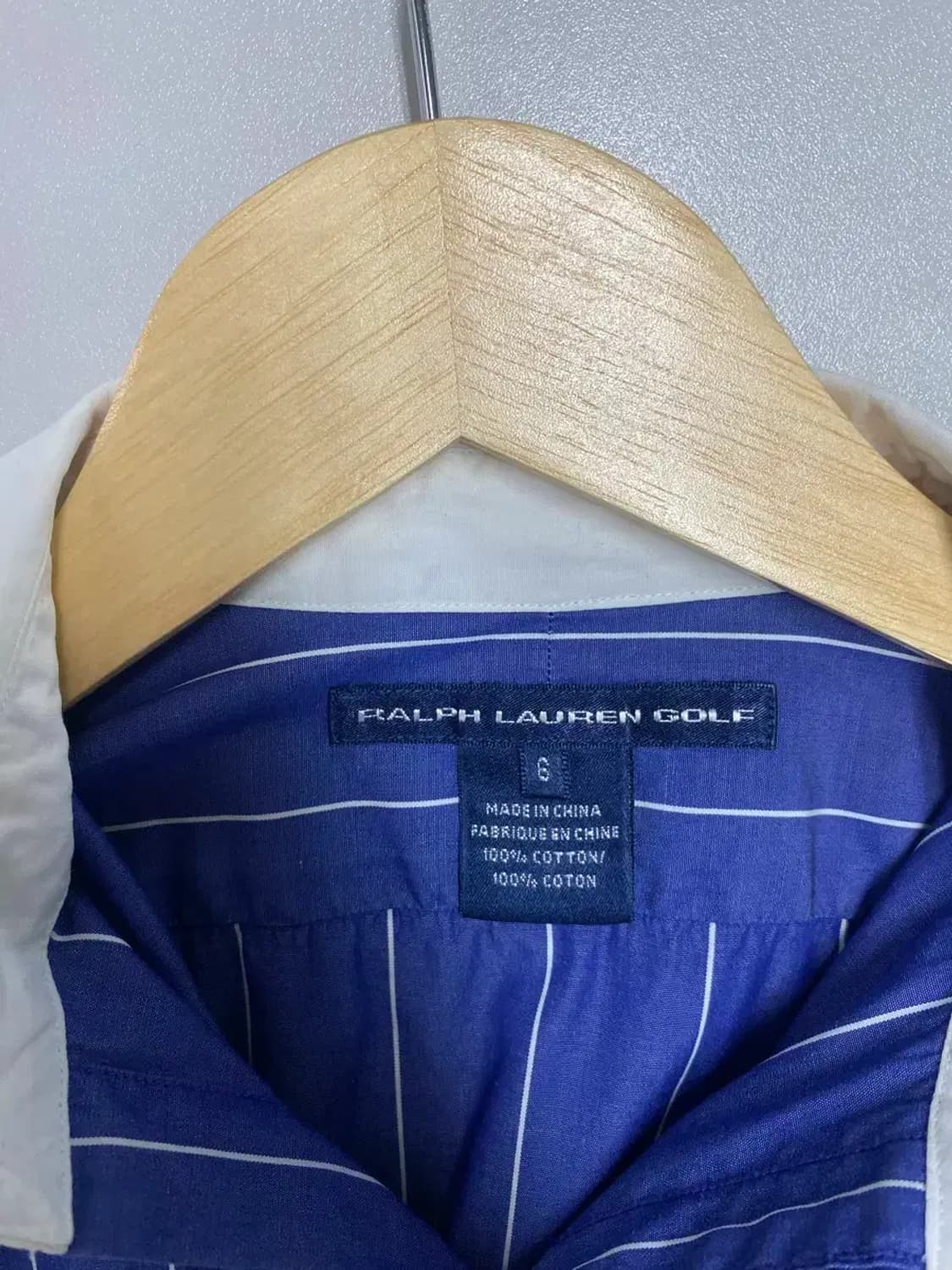 폴로 랄프로렌 블루 스트라이프 셔츠남방 S 상품이미지5