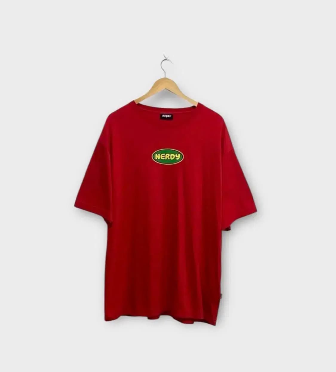 널디 NERDY 버블 반팔 티셔츠 레드 L 상품이미지1