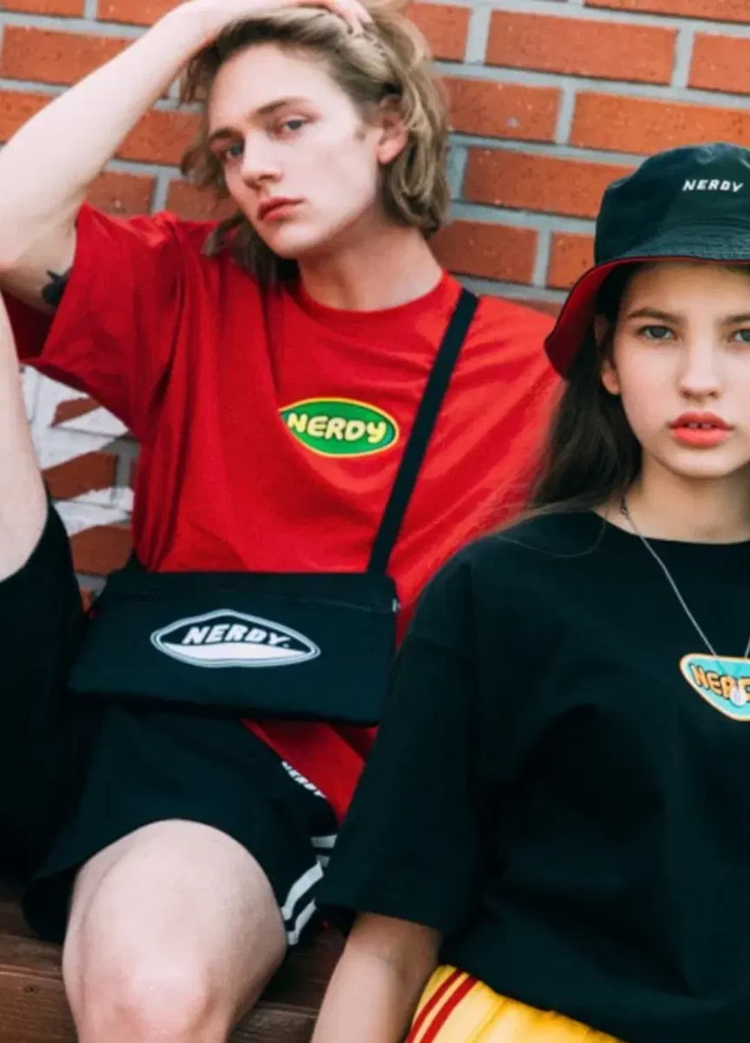 널디 NERDY 버블 반팔 티셔츠 레드 L 상품이미지2