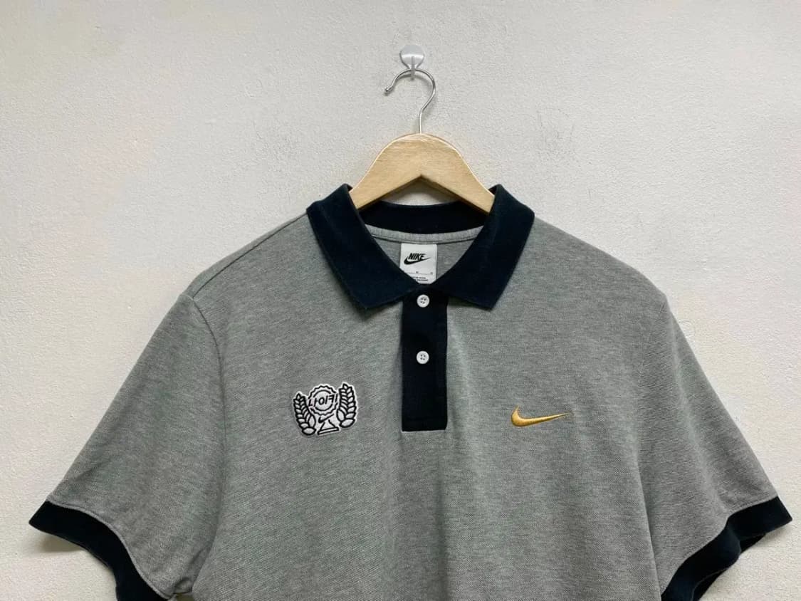 나이키 한글 NSW 피케 반팔티 그레이 M-L 상품이미지3