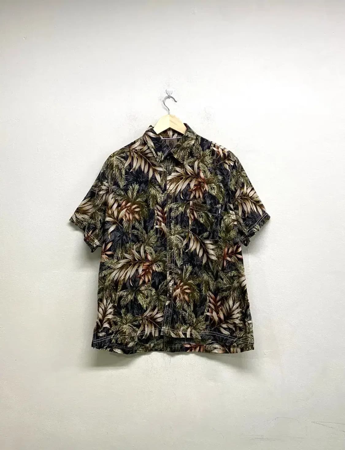 하와이안 야자수 반팔셔츠 L 상품이미지1