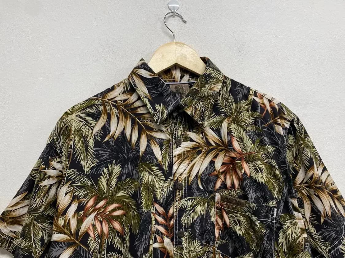 하와이안 야자수 반팔셔츠 L 상품이미지2