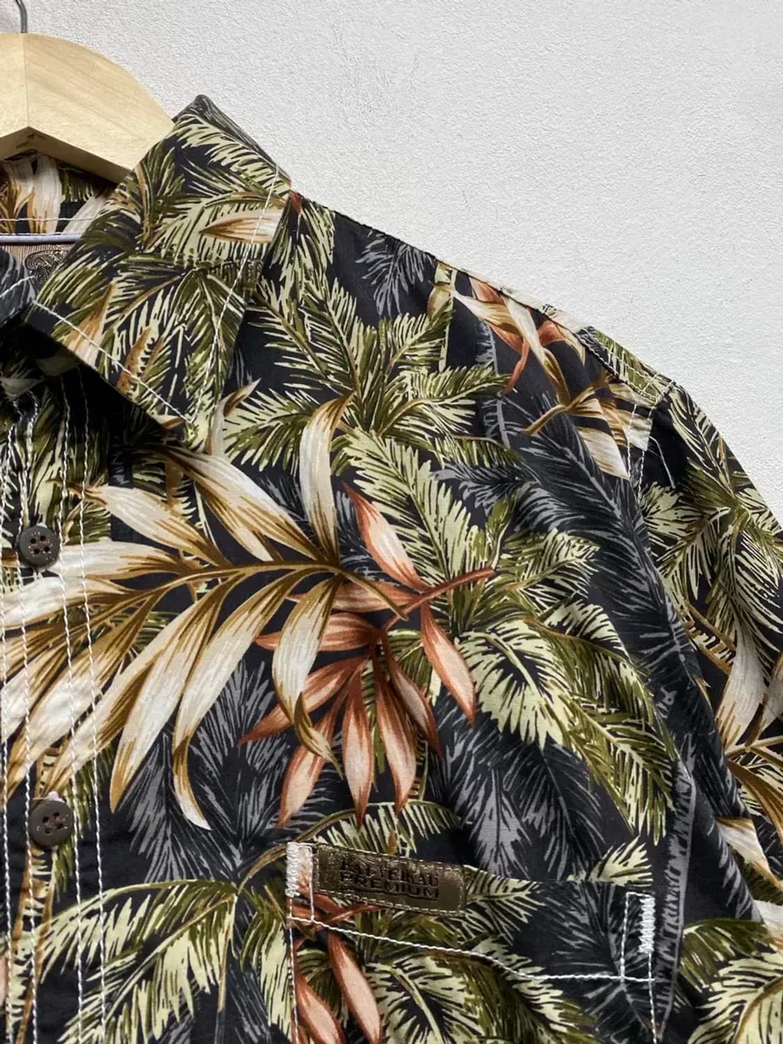 하와이안 야자수 반팔셔츠 L 상품이미지3