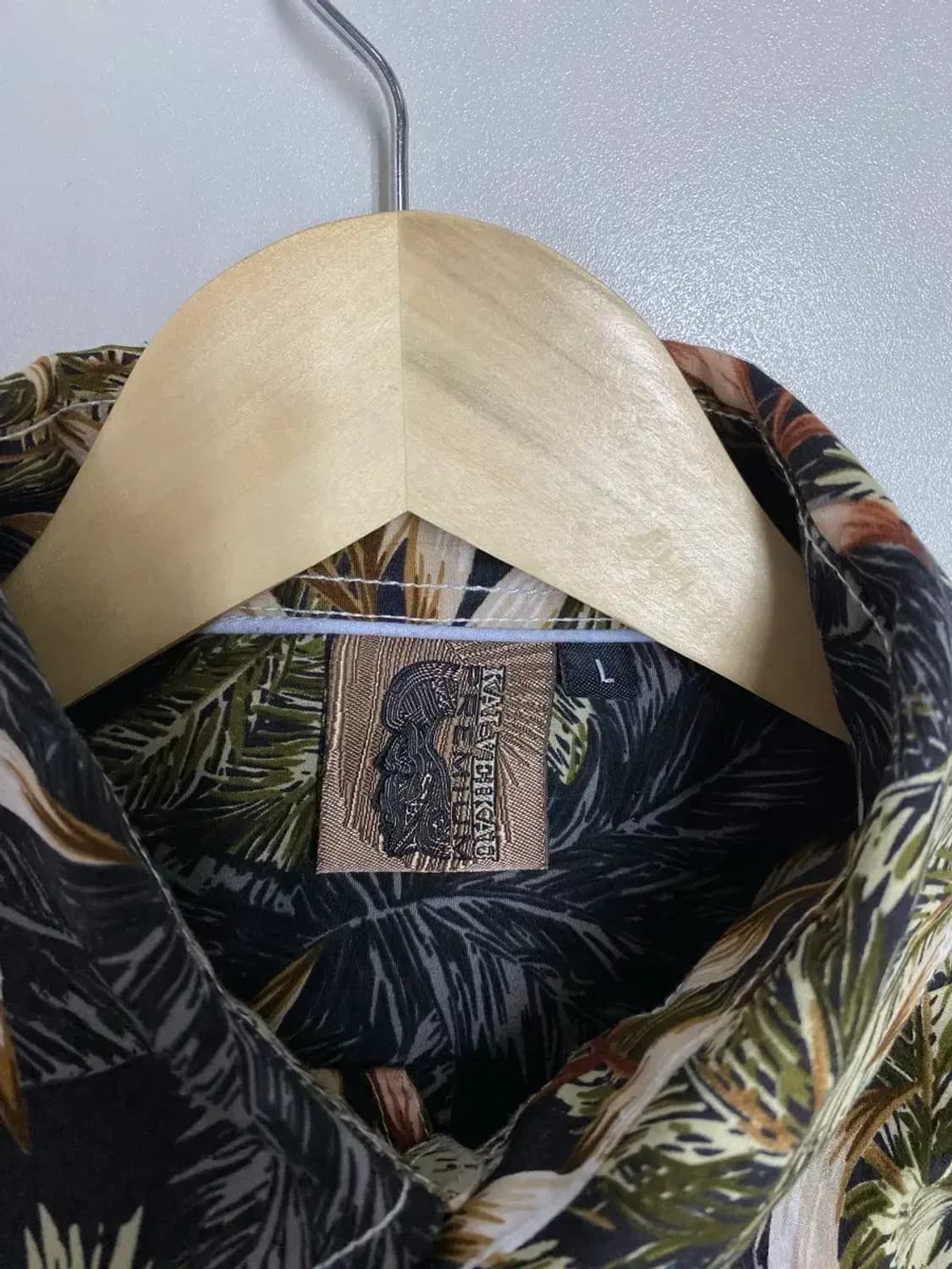 하와이안 야자수 반팔셔츠 L 상품이미지5