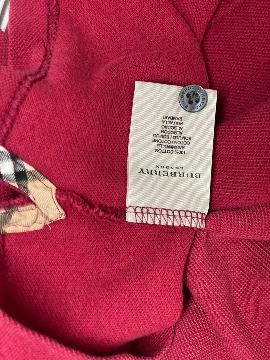 버버리 PK 카라 티셔츠 L 상품이미지5