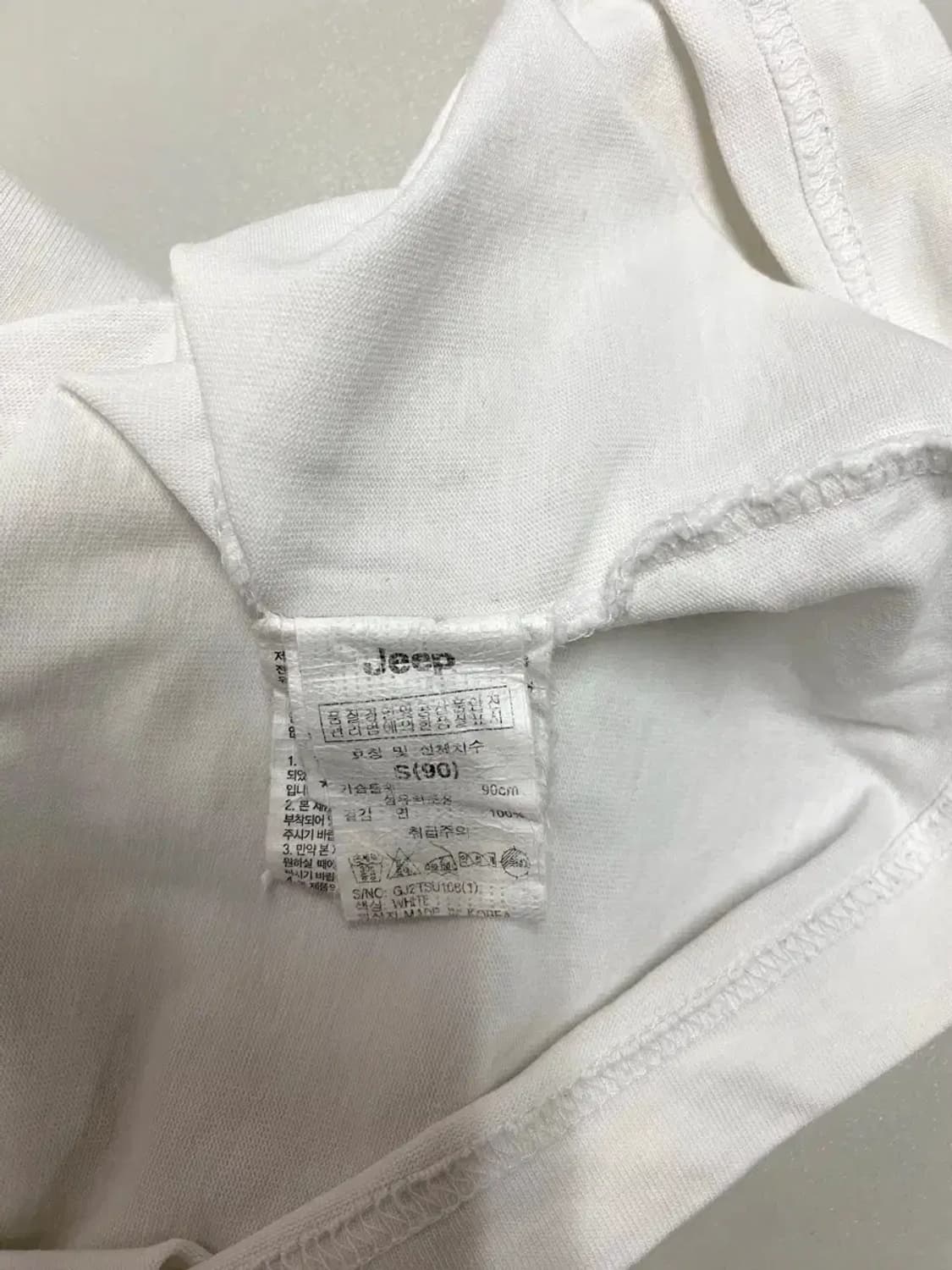 JEEP 지프 프린팅 빈티지 반팔티 S 상품이미지5