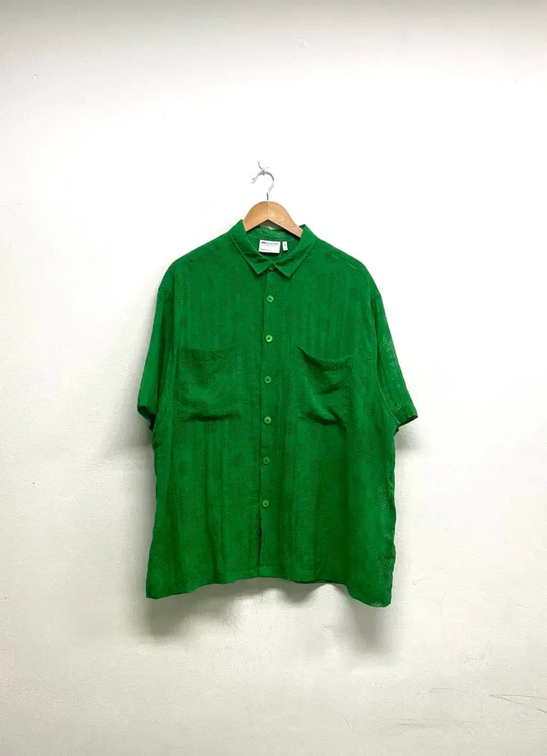 ASOS 아소스 펀칭 반팔 남성 가디건 (GREEN) free 상품이미지1