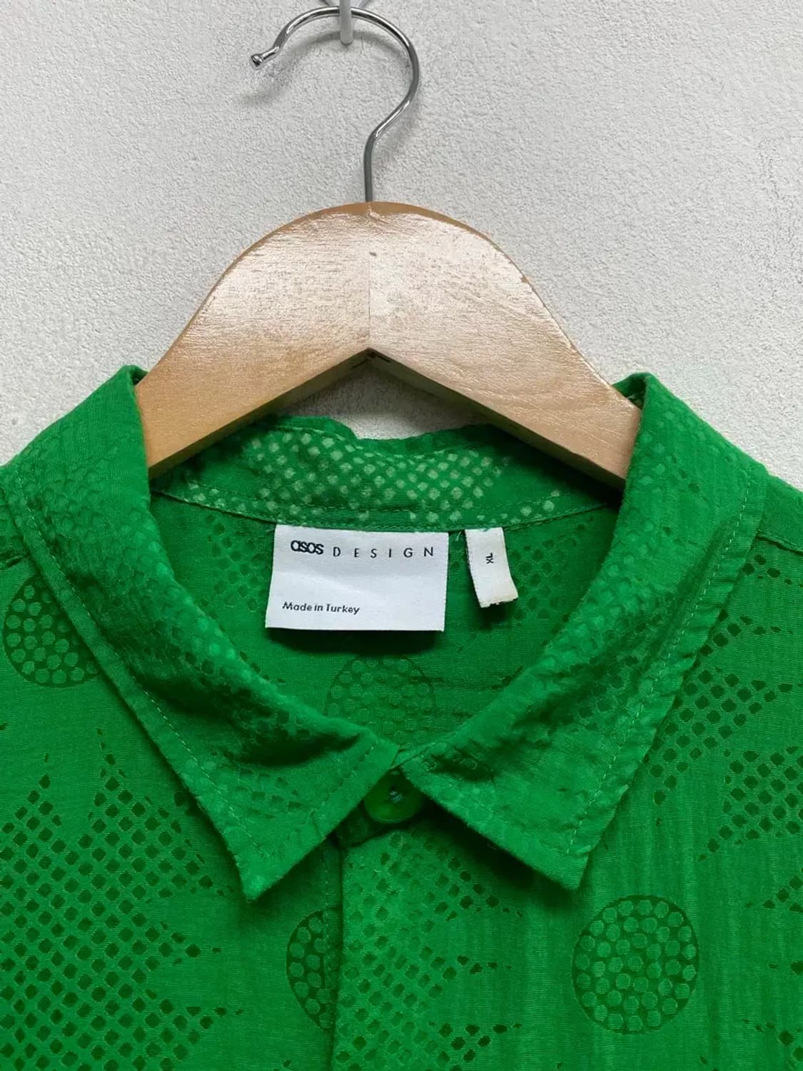 ASOS 아소스 펀칭 반팔 남성 가디건 (GREEN) free 상품이미지4