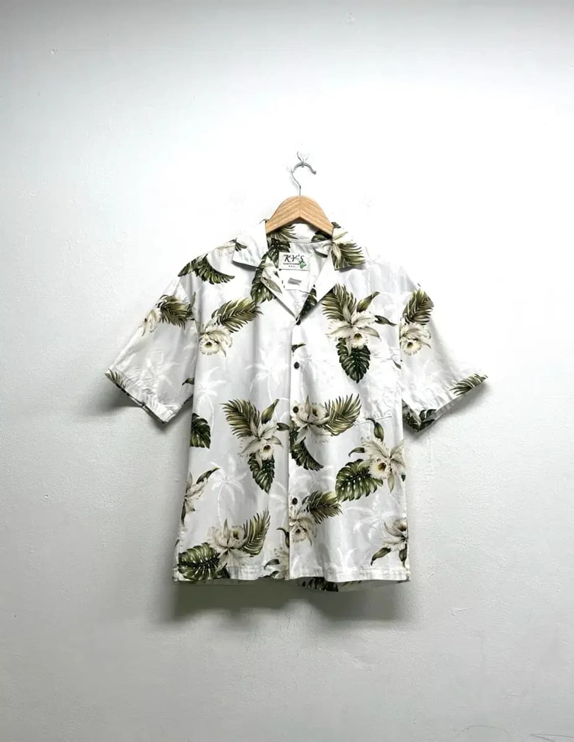 플라워 하와이안 반팔셔츠 L 상품이미지1