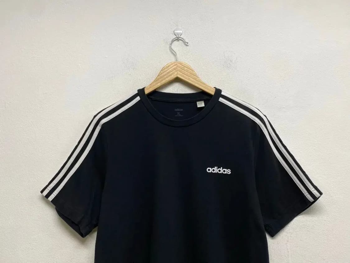 아디다스 에센셜 3S 반팔티 블랙 L 상품이미지2