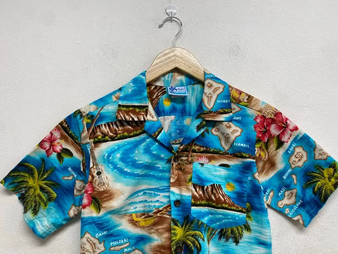 RJC USA 하와이안 반팔셔츠 S 상품이미지2