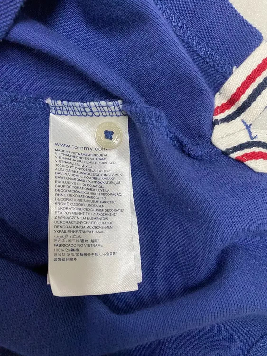 타미힐피거데님 블루 PK 반팔티 S 상품이미지5