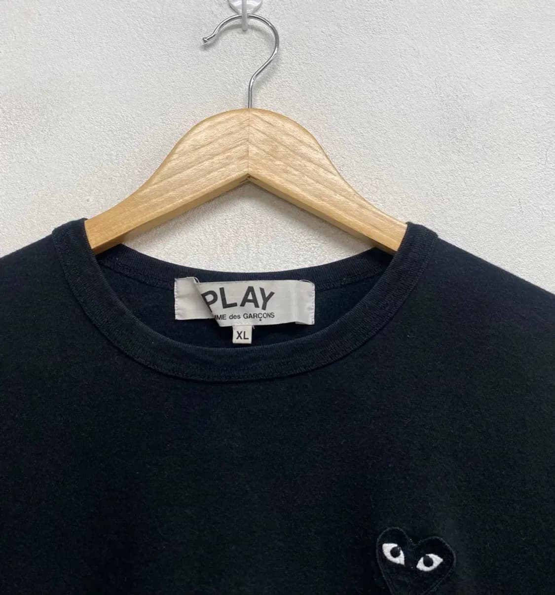 꼼데가르송 플레이 블랙 티셔츠 L 상품이미지3