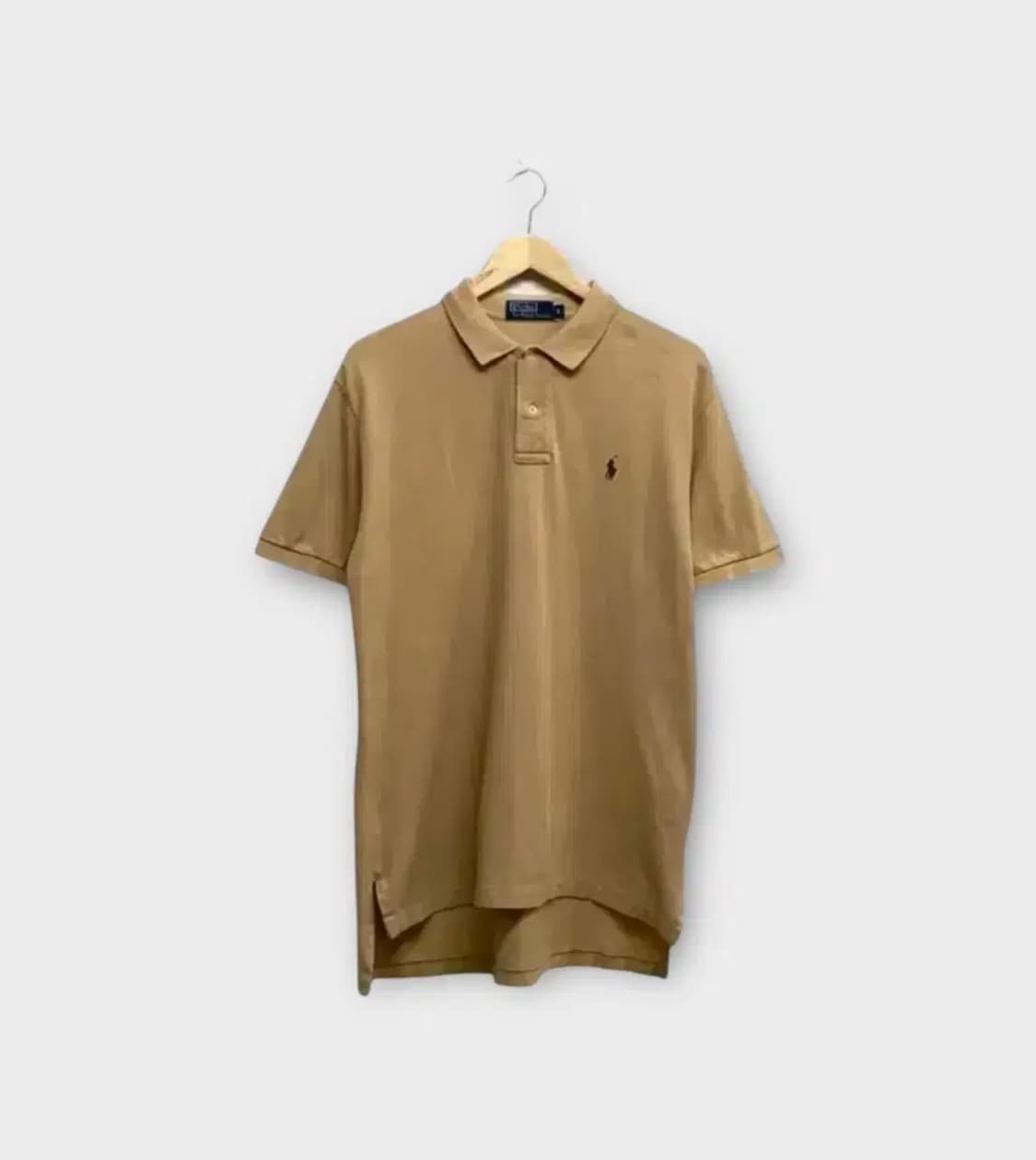 폴로랄프로렌 베이지 피케 티셔츠 L 상품이미지1