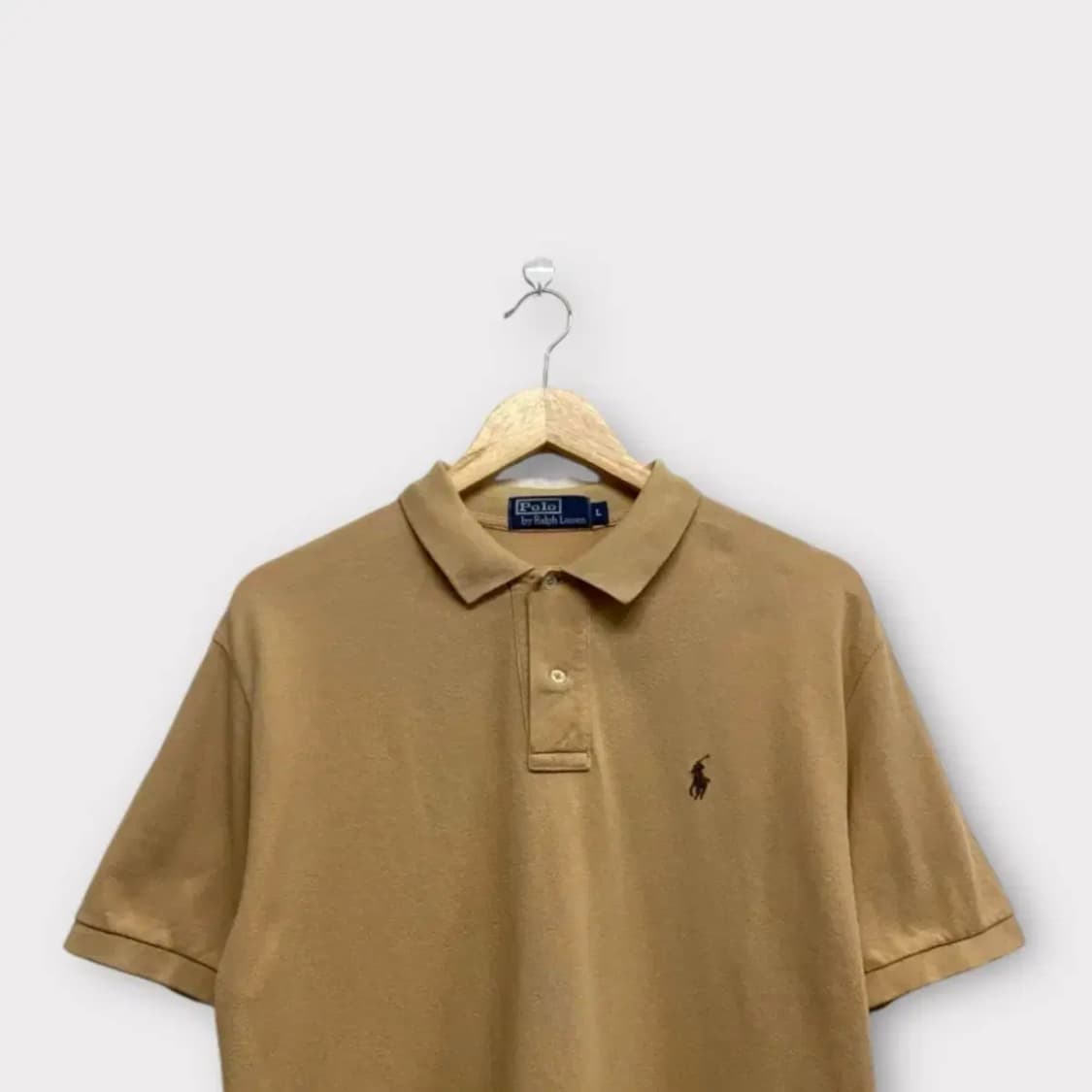 폴로랄프로렌 베이지 피케 티셔츠 L 상품이미지2
