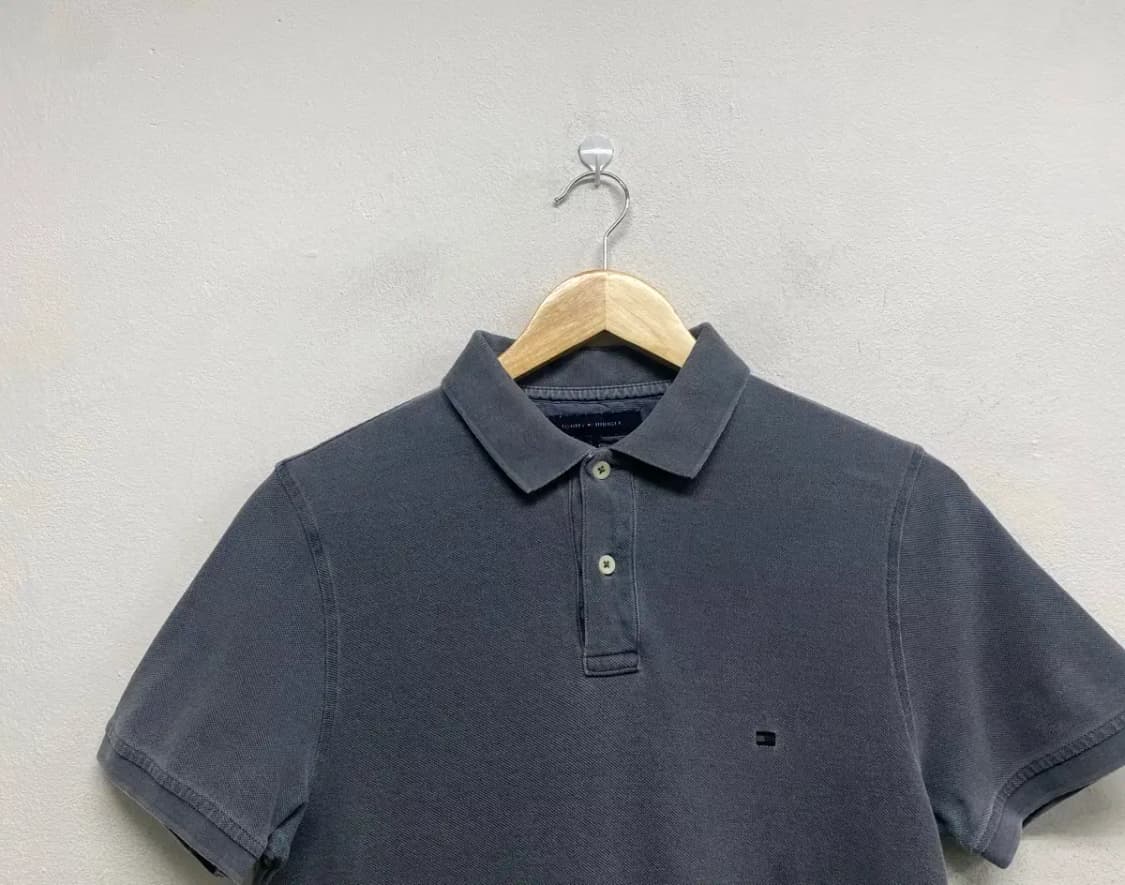 타미힐피거 워싱그레이 폴로 티셔츠 S 상품이미지2