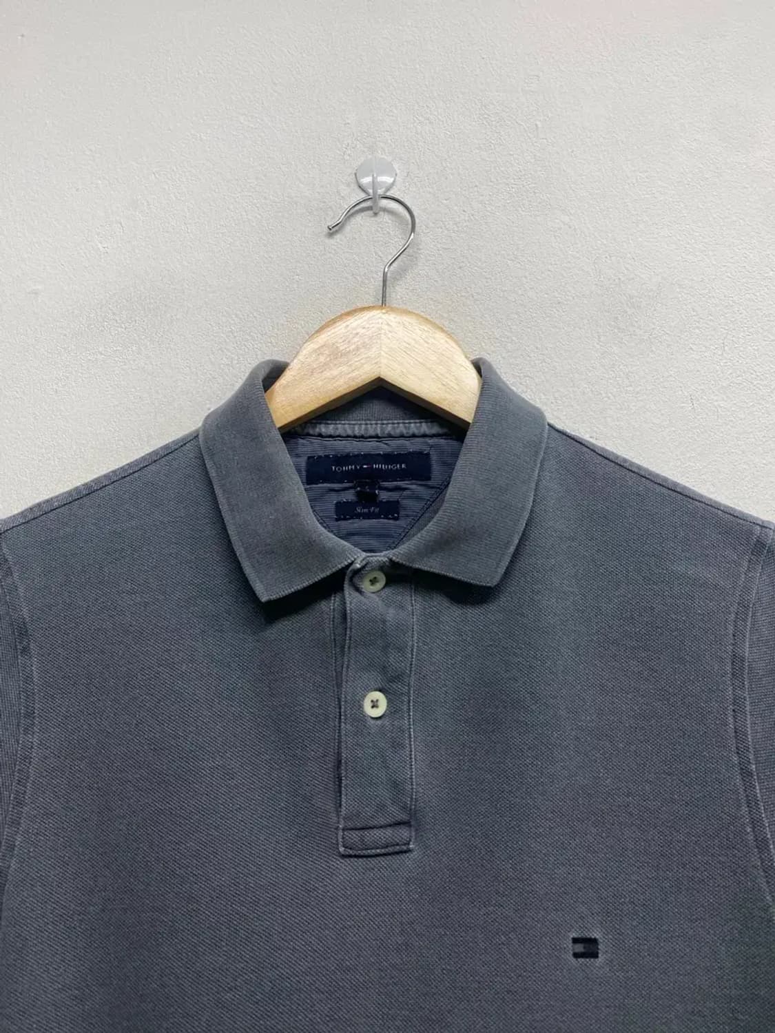 타미힐피거 워싱그레이 폴로 티셔츠 S 상품이미지4