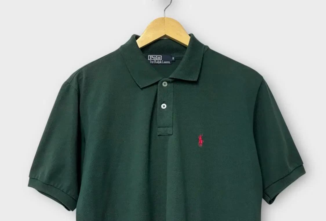 폴로랄프로렌 그린 반팔 피케셔츠 S-M 상품이미지2