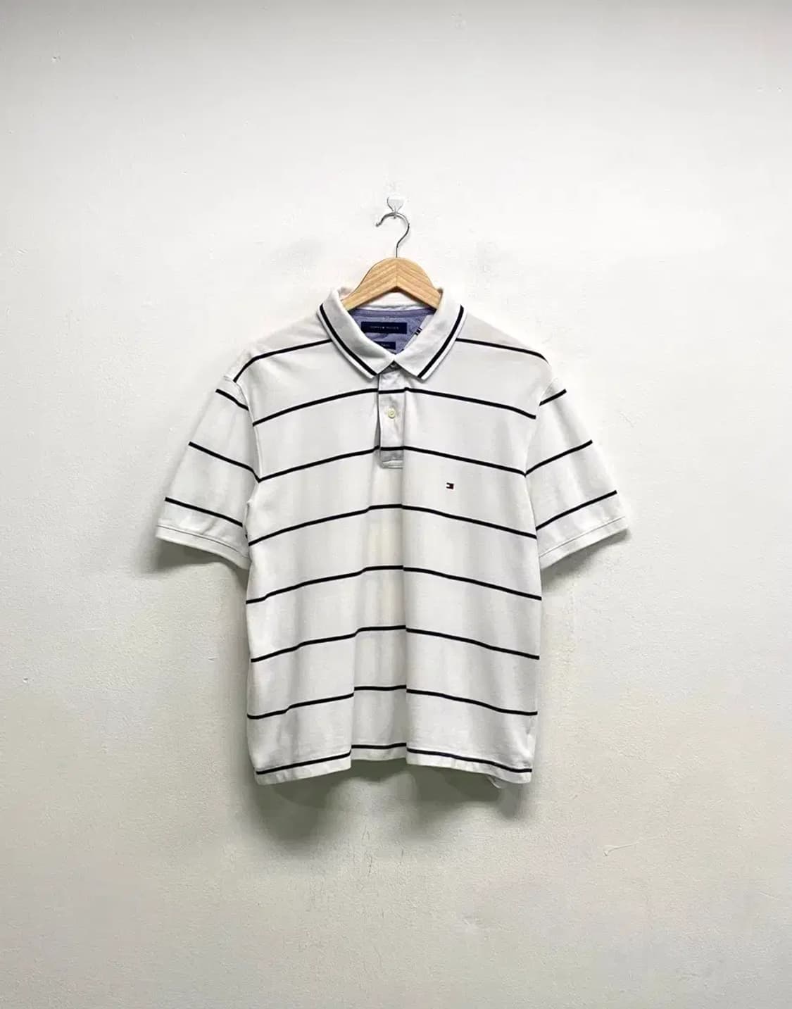 타미 스트라이프 PK 반팔티 M 상품이미지1