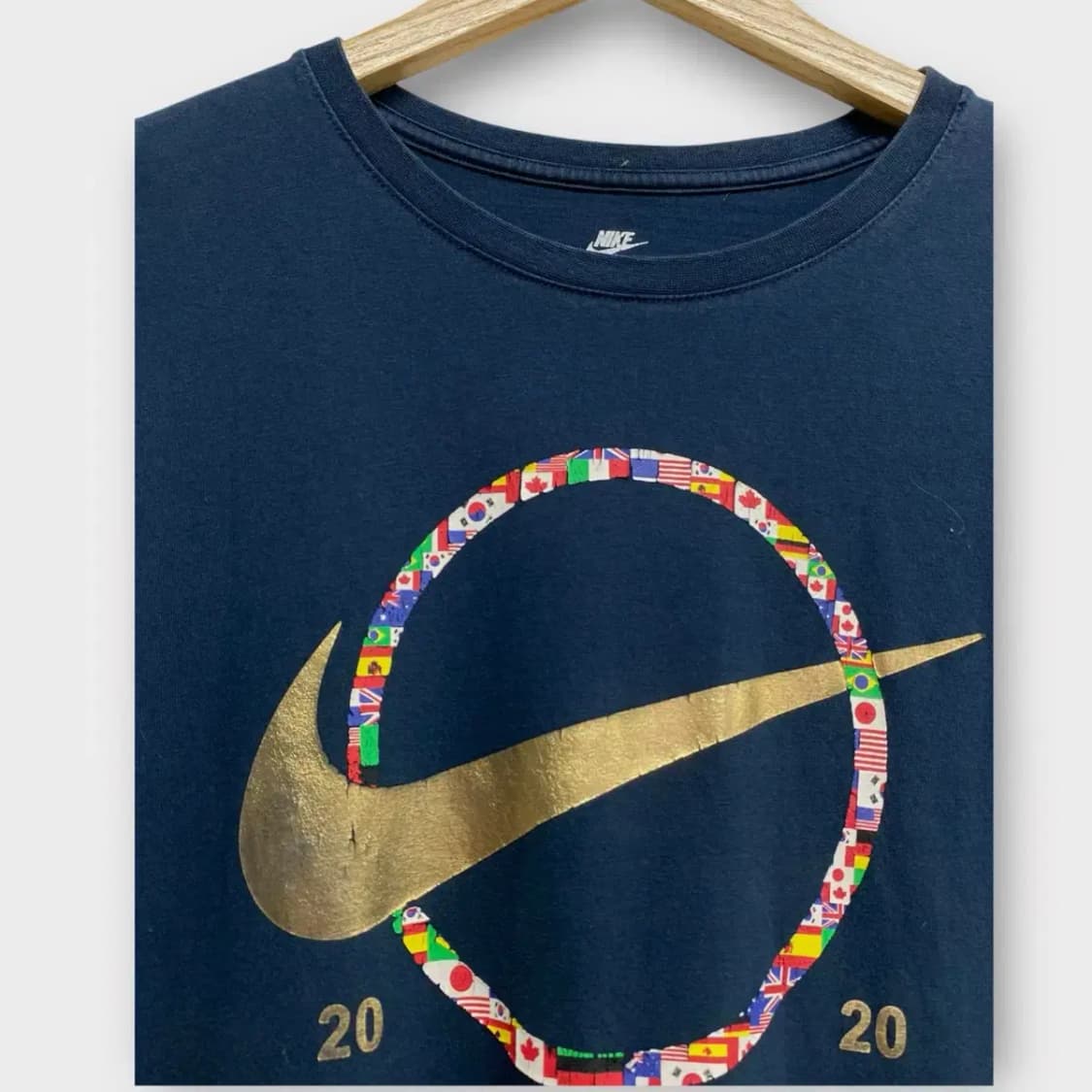 나이키 골드 스우시 반팔티셔츠 S 상품이미지5