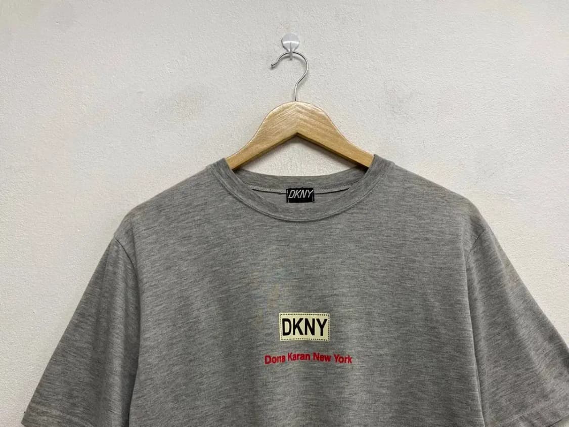 DKNY 로고 그레이 라운드 티셔츠 M 상품이미지2