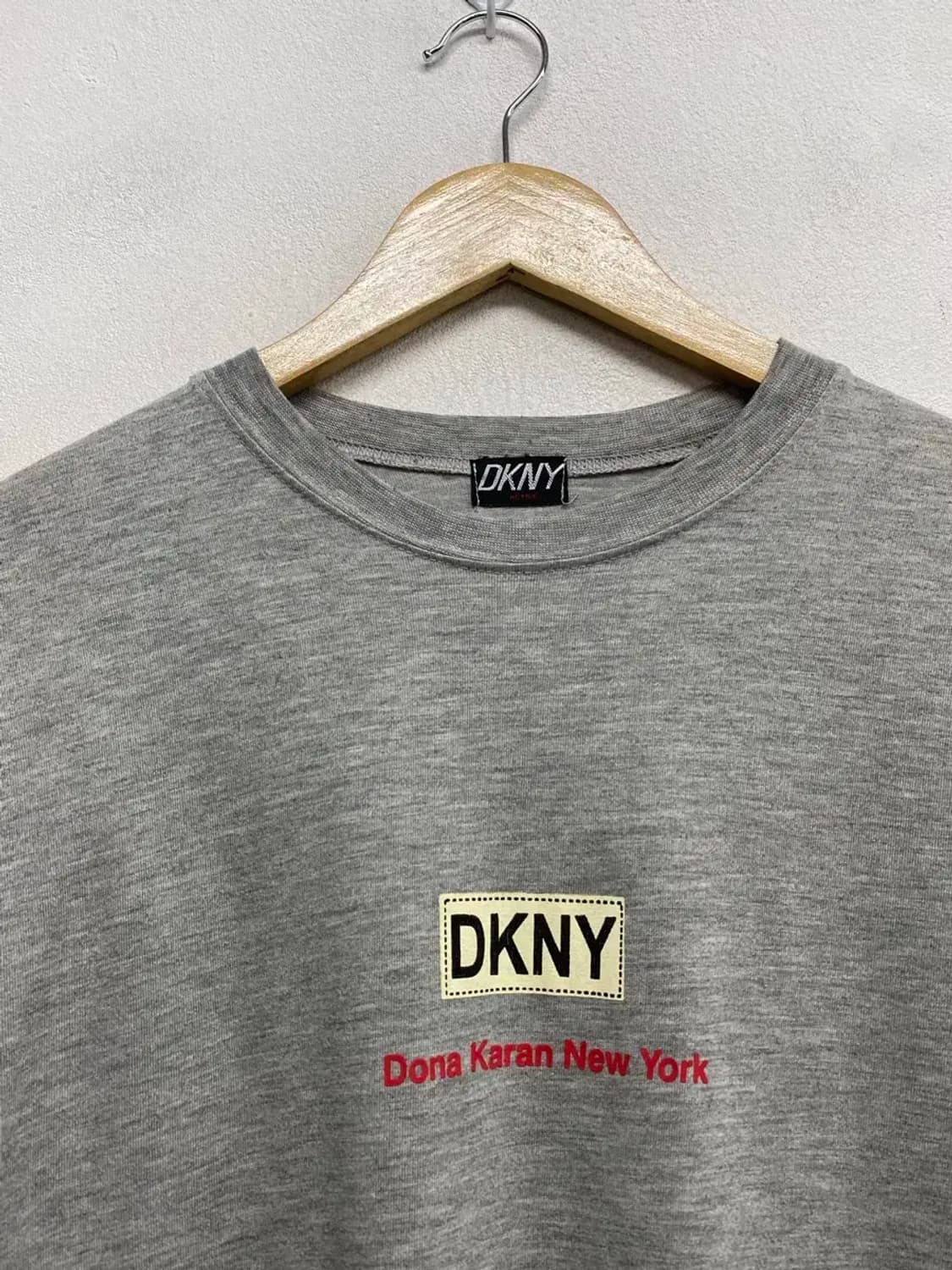 DKNY 로고 그레이 라운드 티셔츠 M 상품이미지3
