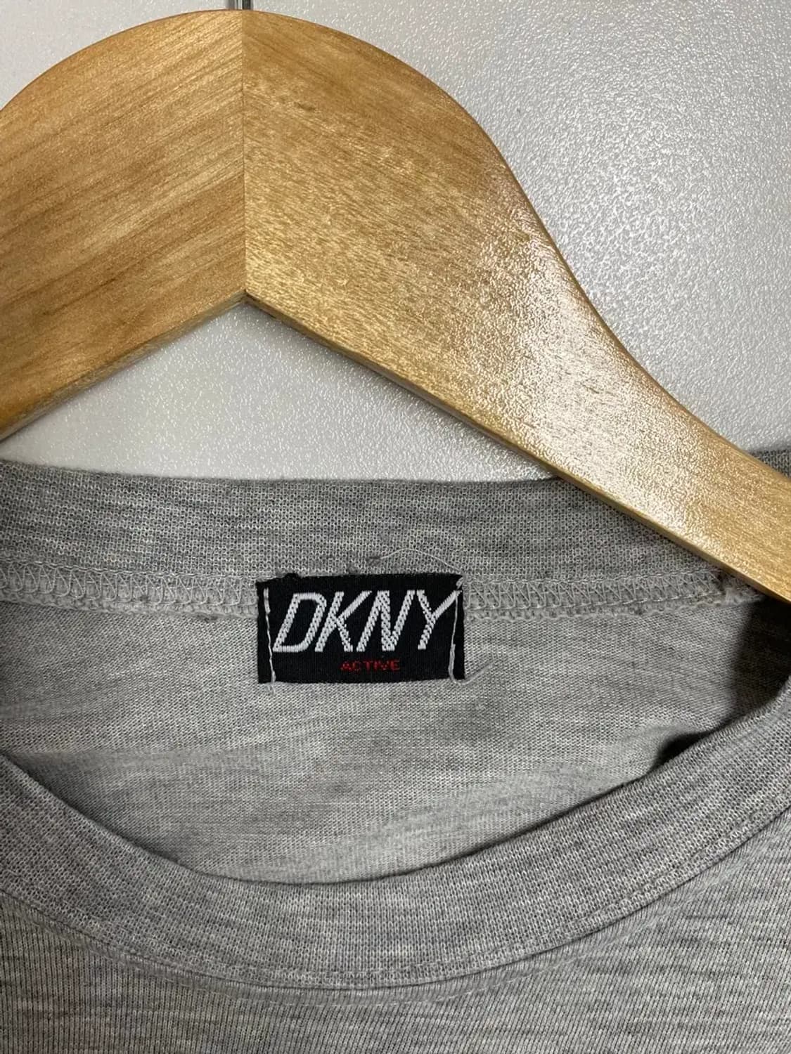 DKNY 로고 그레이 라운드 티셔츠 M 상품이미지5