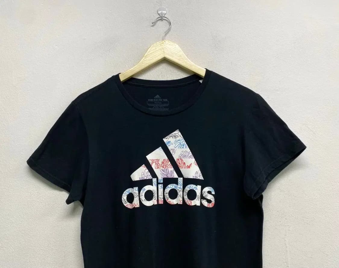 아디다스 플라워 라운드 티셔츠 M 상품이미지2