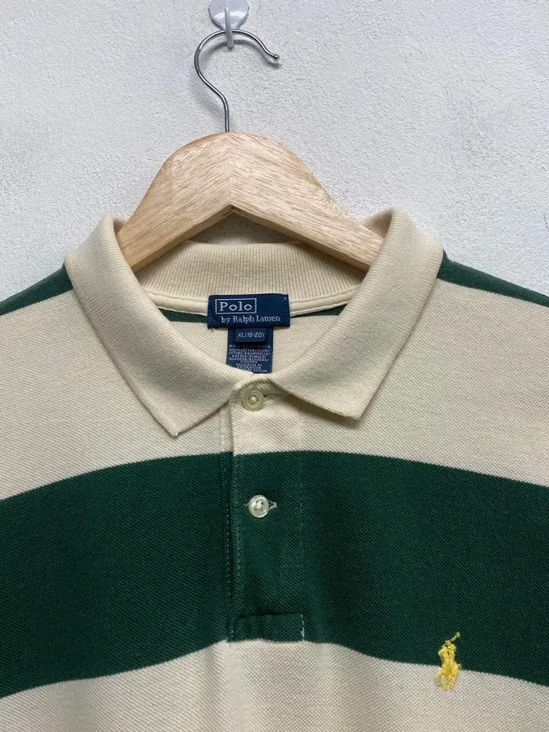 폴로 스트라이프 카라 그린 티셔츠 S-M 상품이미지3