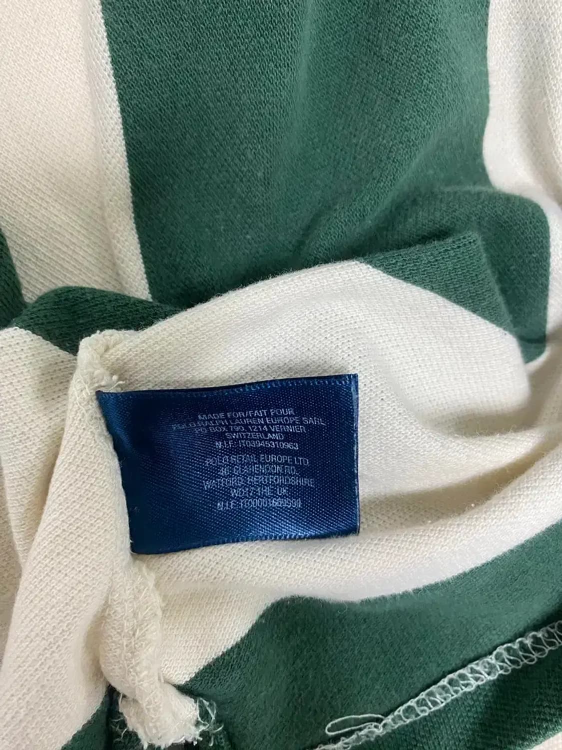 폴로 스트라이프 카라 그린 티셔츠 S-M 상품이미지6