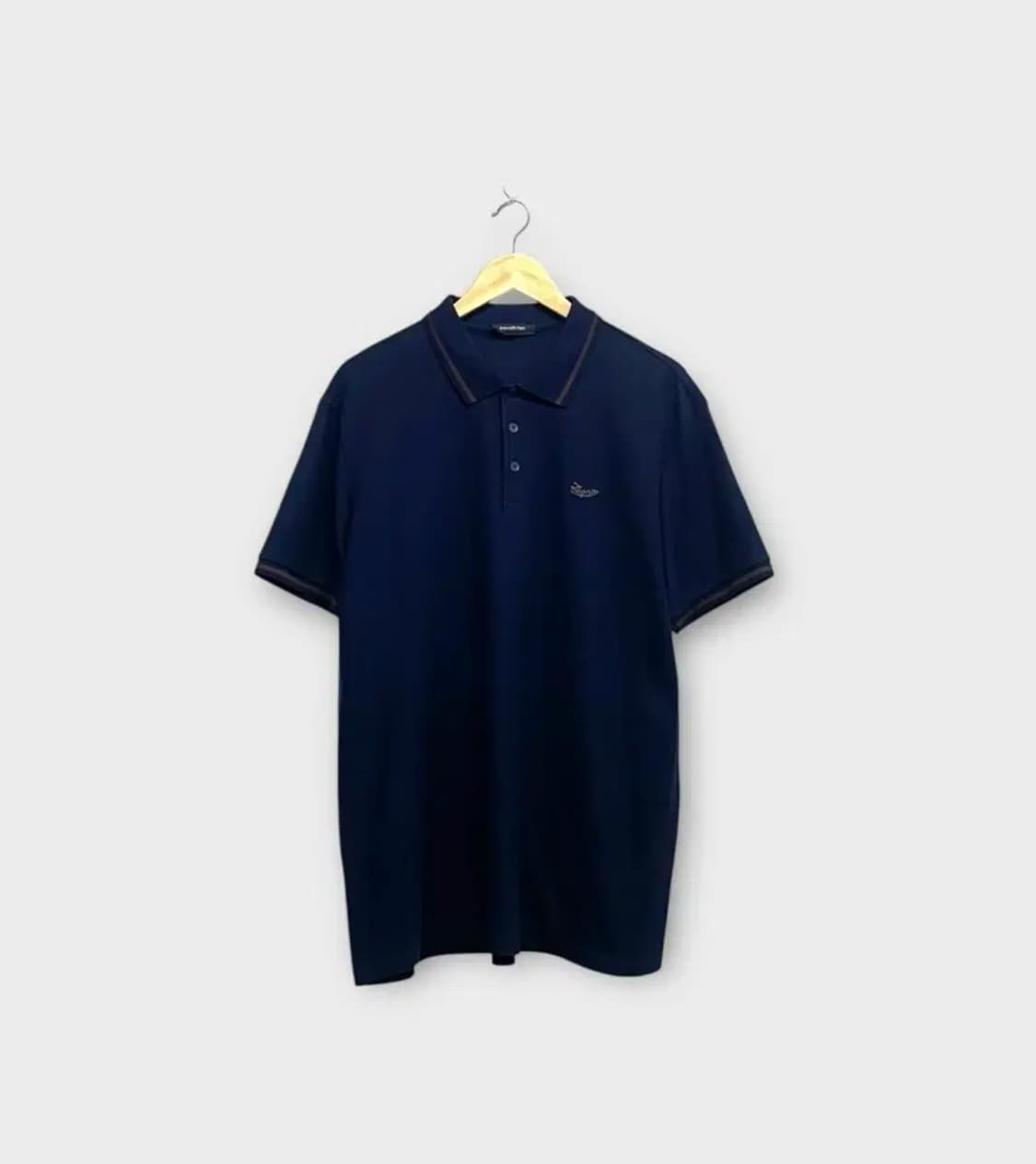 [실착1회]에르메네질도제냐 PK 네이비 반팔XL-2XL 상품이미지1