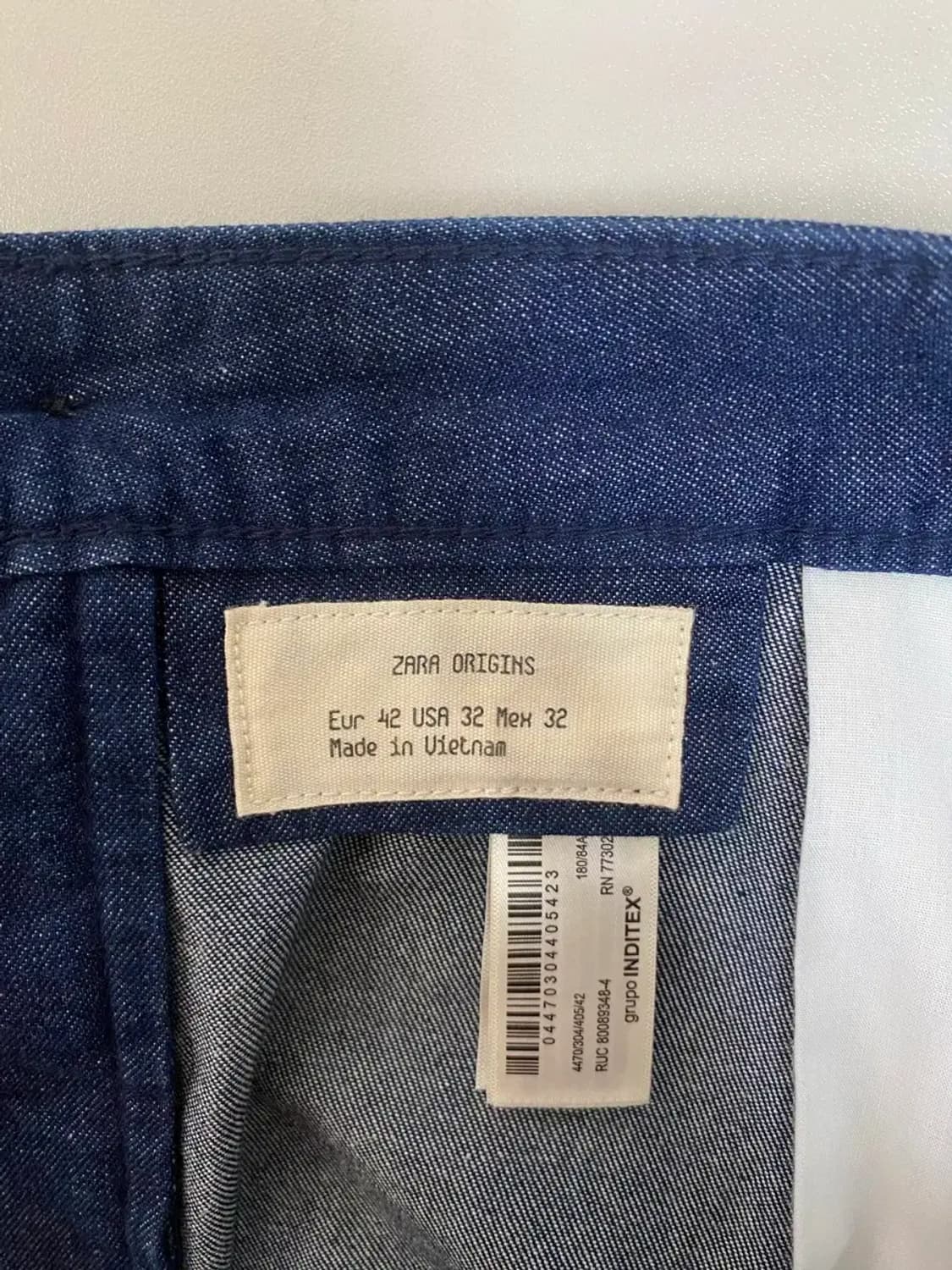 자라 와이드핏 투턱 데님 팬츠-32size 상품이미지4