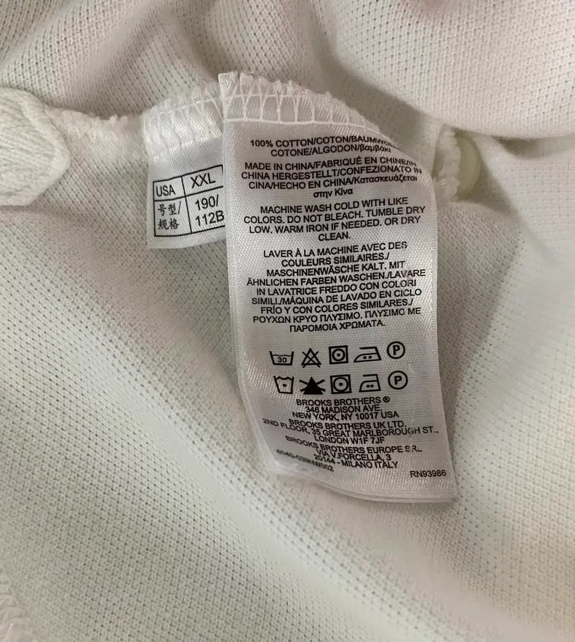 브룩스브라더스 반팔 폴로 카라티 2XL 상품이미지5